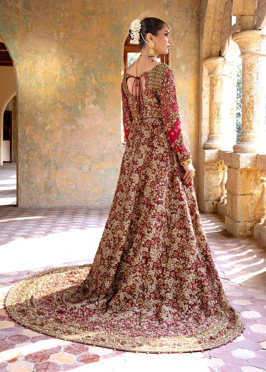 Embellished Lehenga Gown Dupatta Pakistani Bridal Dress