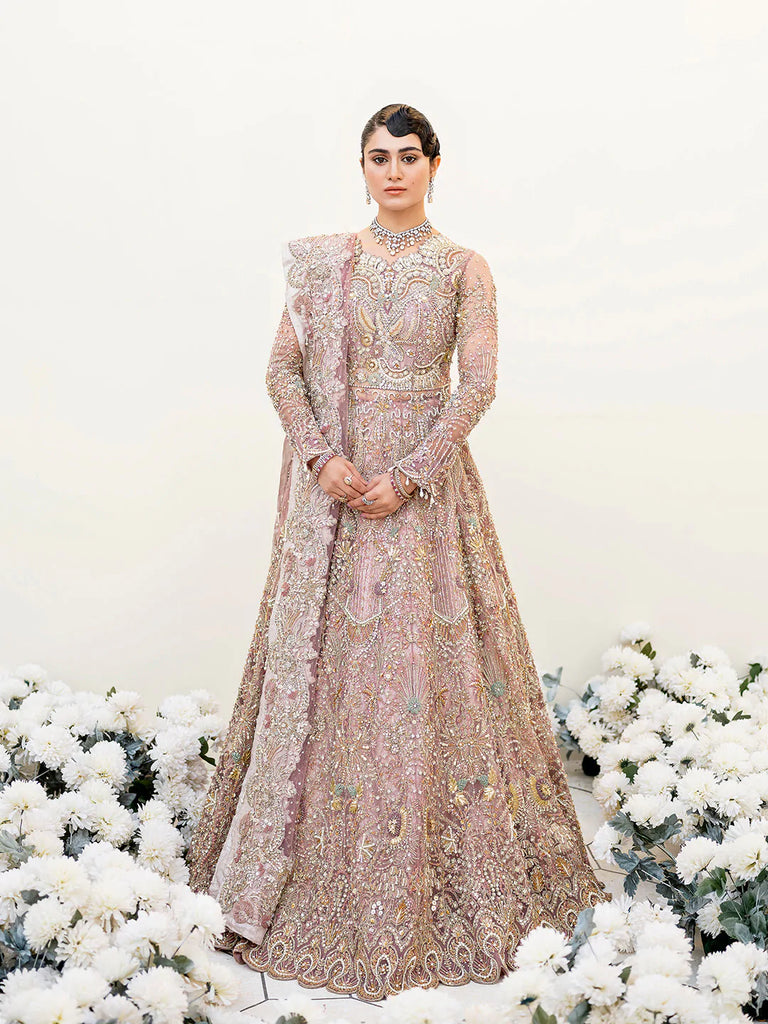Bridal Lehenga in a captivating Mehroon color, known for its delicate and  lightweight texture, making it ideal for bridal wear. - House of Surya