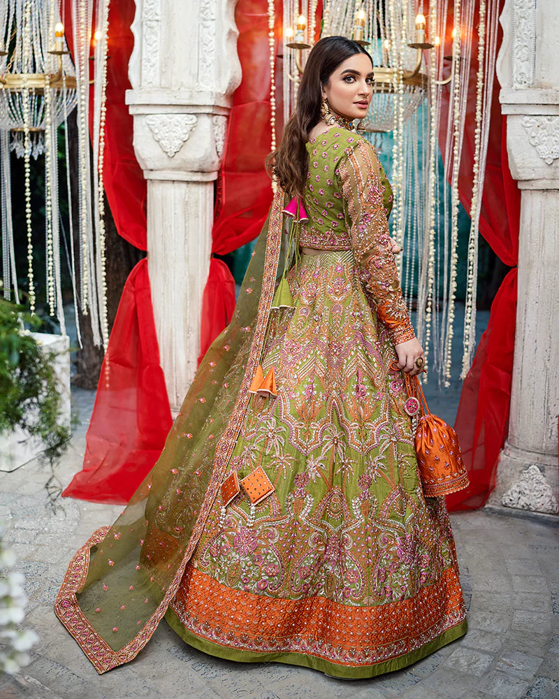 Mehndi lehnga dress online