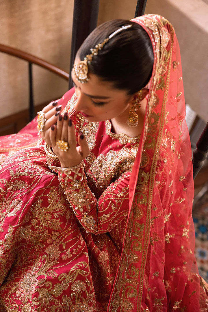 Pakistani Wedding Dress Maxi And Red Sharara