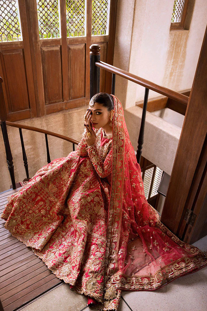 Pakistani Wedding Dress Maxi And Red Sharara