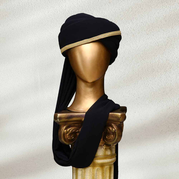 Plain Black Turban