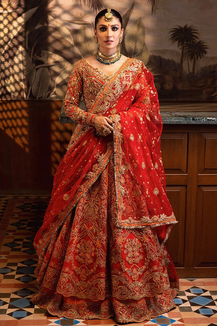 Premium Pakistani Bridal Lehenga With Frock And Dupatta