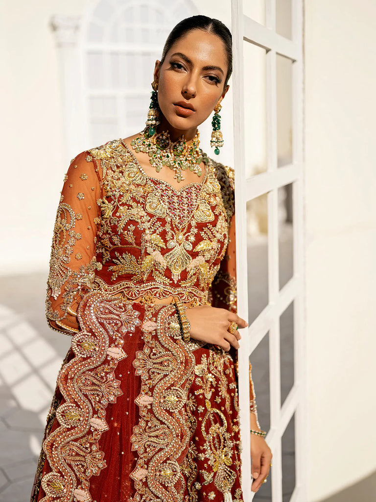 Buy Bottle Green Net Wedding Wear Lehenga Choli With Zari Work Online -  LLCV01846 | Andaaz Fashion