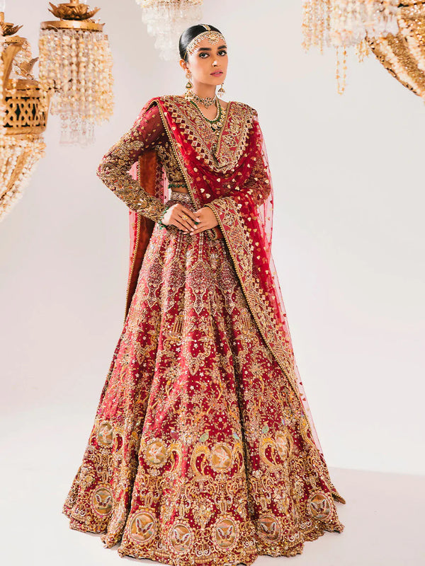 Red Bridal Lehnga Choli For Pakistani Wedding Dresses