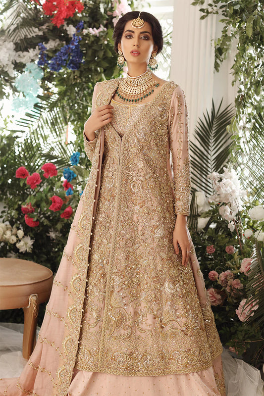 Pakistani Bridal Dress in Gown and Lehenga Style