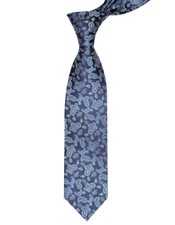 Navy/l Blue Paisley Tie