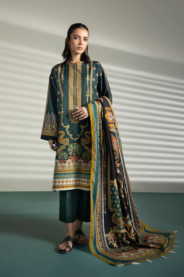 Printed Khaddar Suit