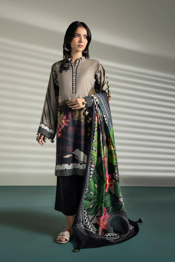 Printed Khaddar Suit